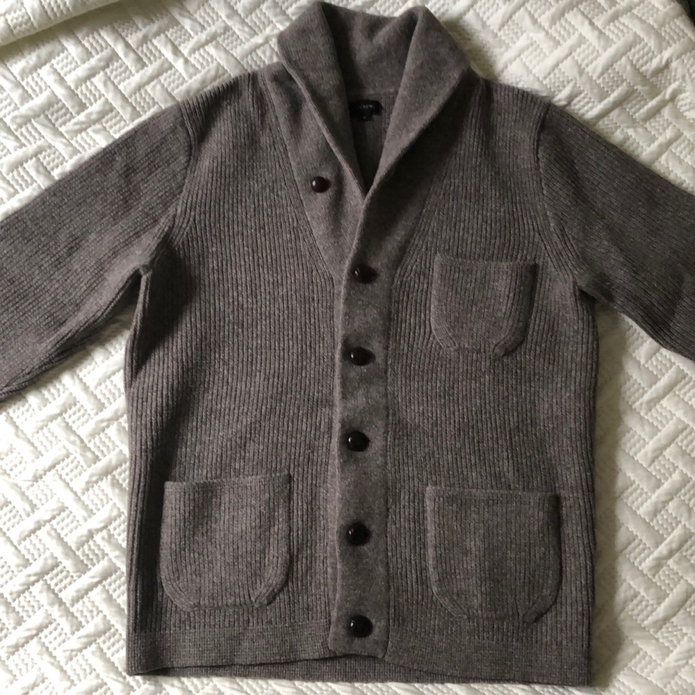 JCrew lambs wool cardigan sweater